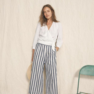 MADEWELL Wrap Top in Eyelet White